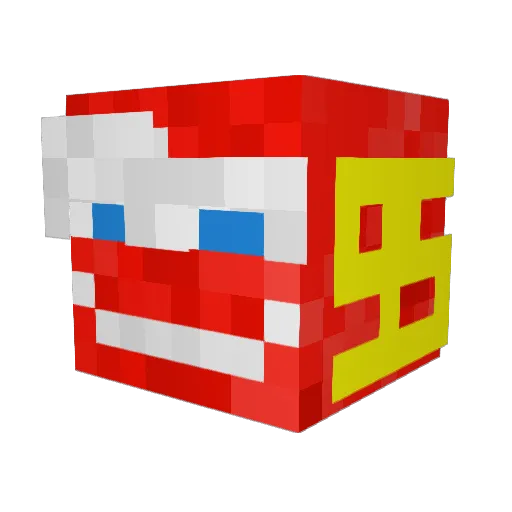 ToyotaOutback Minecraft avatar head, 3D render