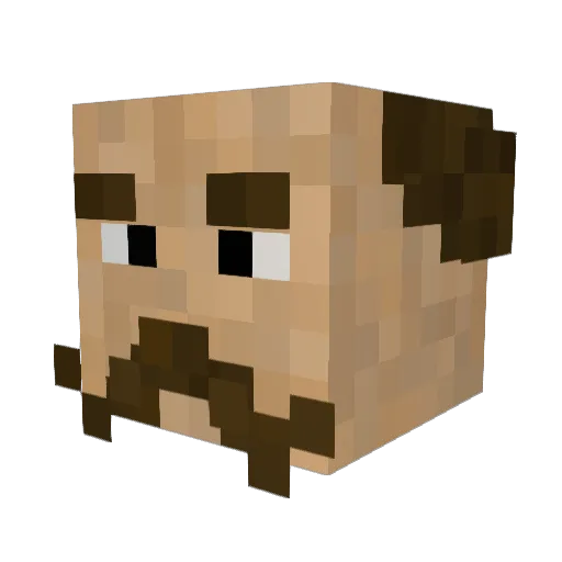 Toyto05 Minecraft avatar head, 3D render
