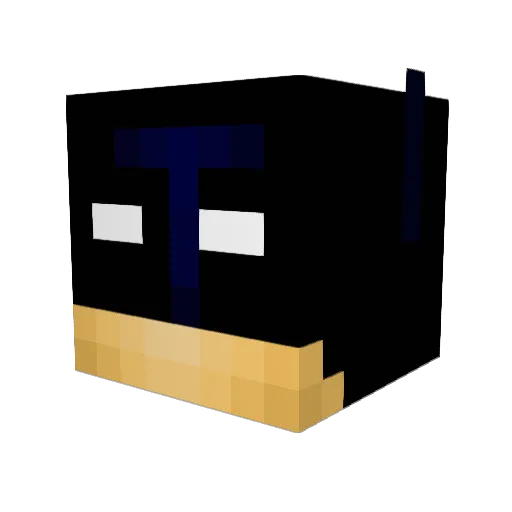 Toyziii Minecraft avatar head, 3D render