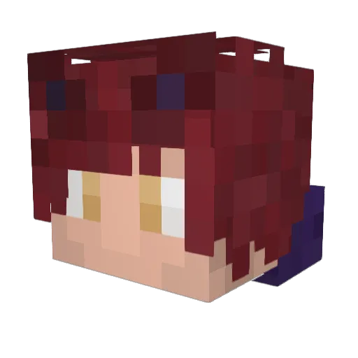 TozNrv Minecraft avatar head, 3D render