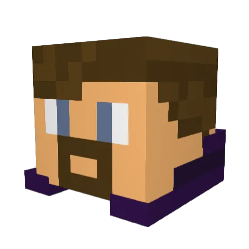 Tozer0408 Minecraft avatar head, 3D render