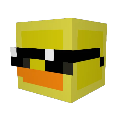 Tozgowy Minecraft avatar head, 3D render