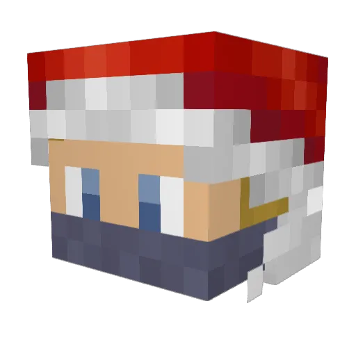 Tozla Minecraft avatar head, 3D render