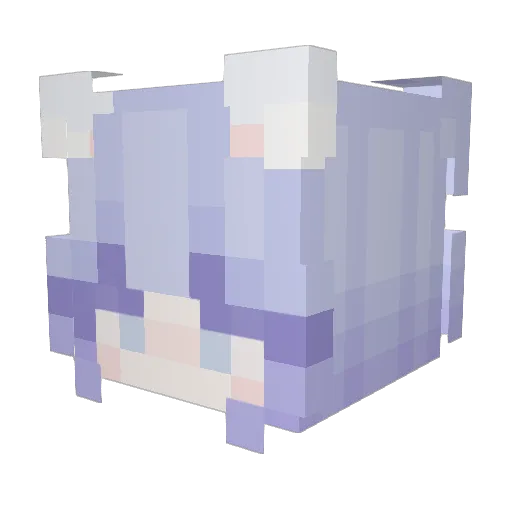 TozoS2 Minecraft avatar head, 3D render