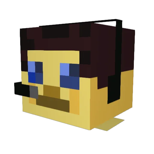 TozzaLH Minecraft avatar head, 3D render