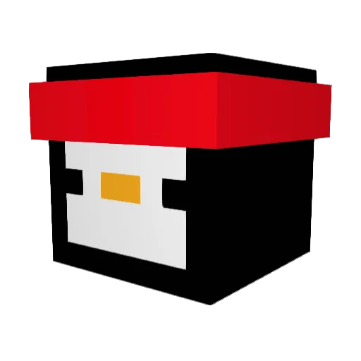 TpGunFun Minecraft avatar head, 3D render