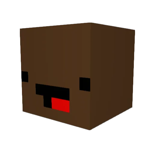 TpViper1 Minecraft avatar head, 3D render