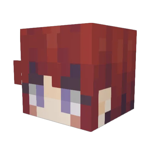 Tpamaster Minecraft avatar head, 3D render