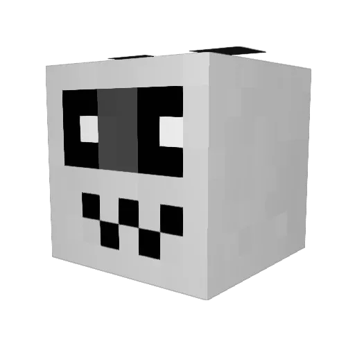 Tpandaj Minecraft avatar head, 3D render