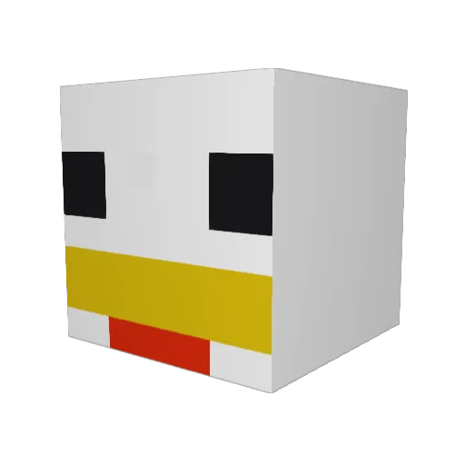 Tpanetier Minecraft avatar head, 3D render