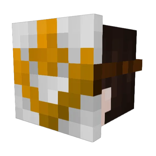 Tpcito Minecraft avatar head, 3D render