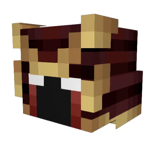 Tpro48cm Minecraft avatar head, 3D render