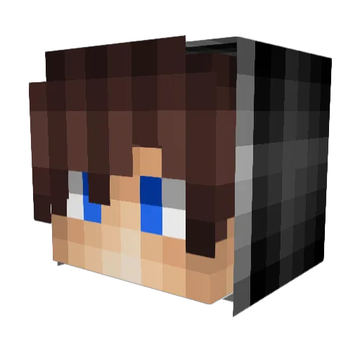 Tqctical Minecraft avatar head, 3D render