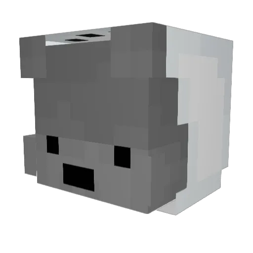 TqddyBqar Minecraft avatar head, 3D render