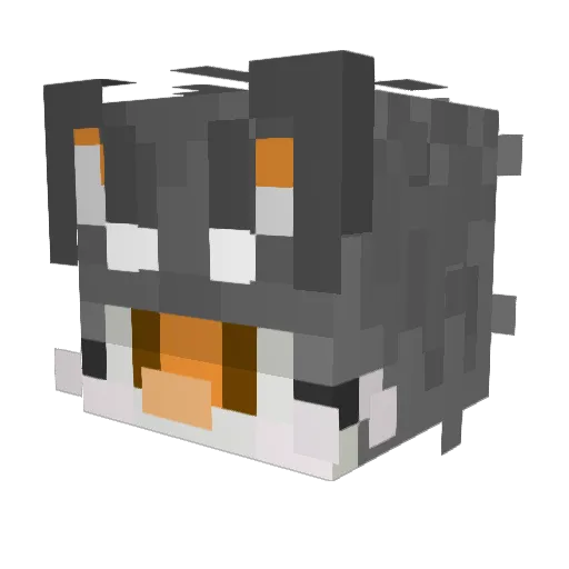 Tqdur_ Minecraft avatar head, 3D render