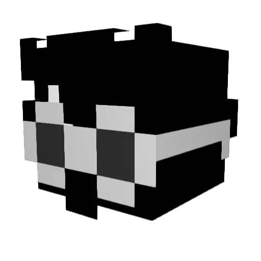 TqkeL Minecraft avatar head, 3D render