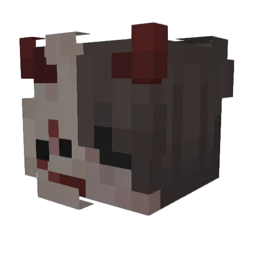 Tqrezz Minecraft avatar head, 3D render