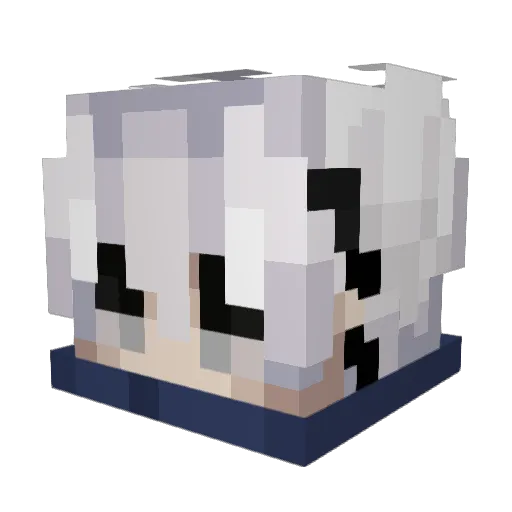 Tqruu Minecraft avatar head, 3D render