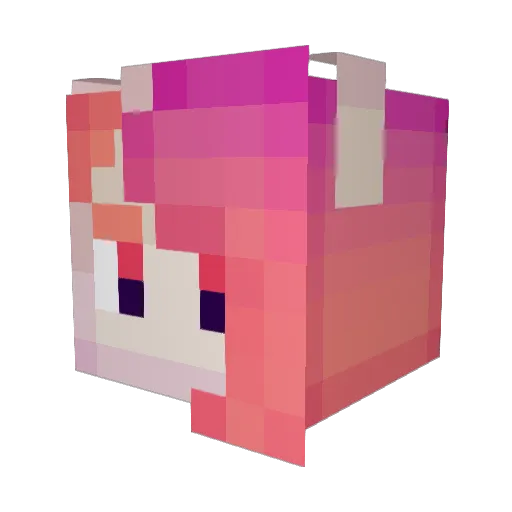Tr0glodyte Minecraft avatar head, 3D render