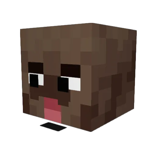 Tr0nical Minecraft avatar head, 3D render