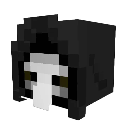 Tr0yu Minecraft avatar head, 3D render