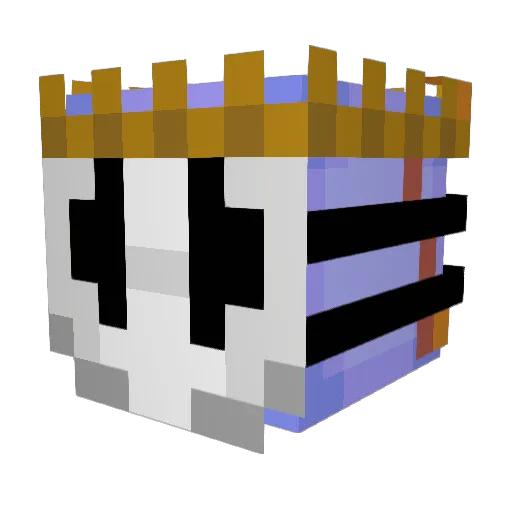 Tr1ck3ry_ Minecraft avatar head, 3D render