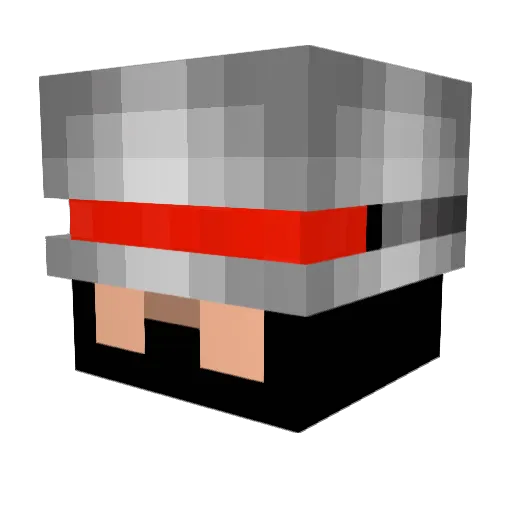 Tr1ck5t3r Minecraft avatar head, 3D render