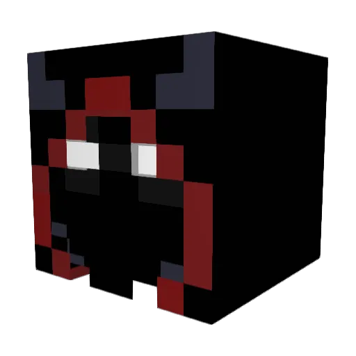 Tr1dent26 Minecraft avatar head, 3D render