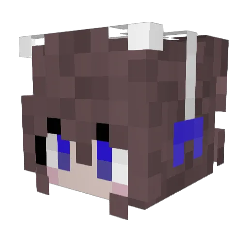 Tr1gger_Happy Minecraft avatar head, 3D render