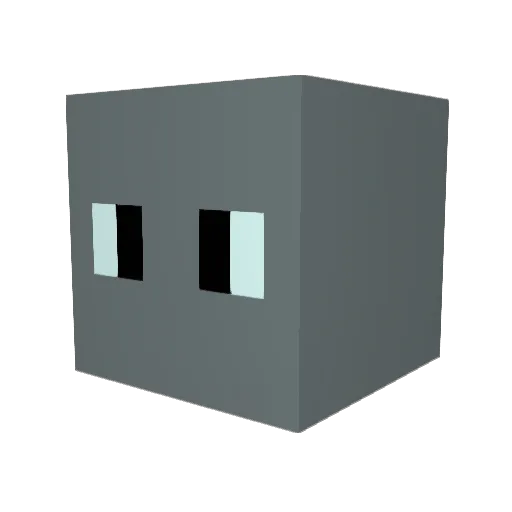 Tr1pp_ Minecraft avatar head, 3D render