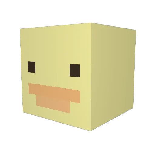Tr1staan Minecraft avatar head, 3D render