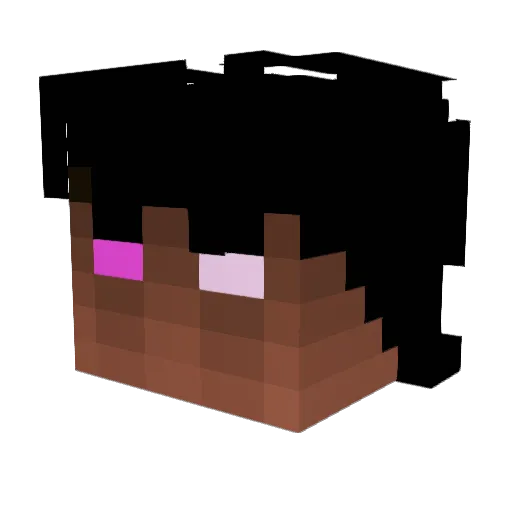 Tr3ckt Minecraft avatar head, 3D render