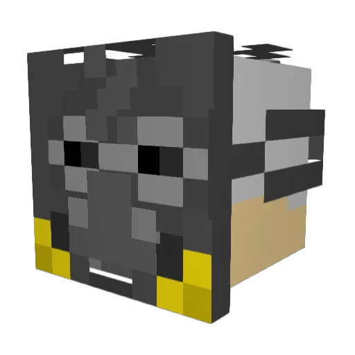 Tr4shpig Minecraft avatar head, 3D render