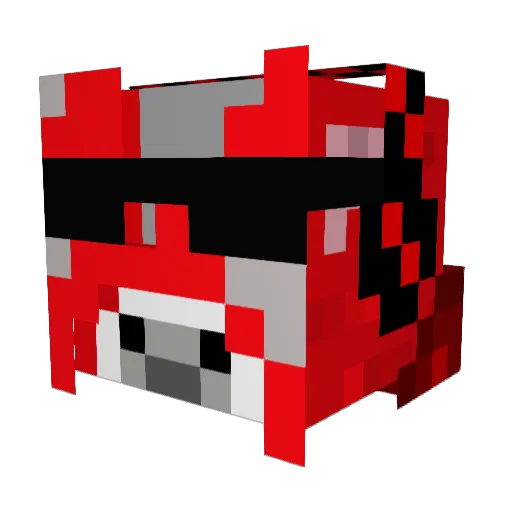 TrCowBoard Minecraft avatar head, 3D render