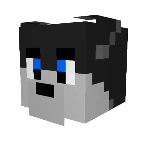TrIbAlErO Minecraft avatar head, 3D render