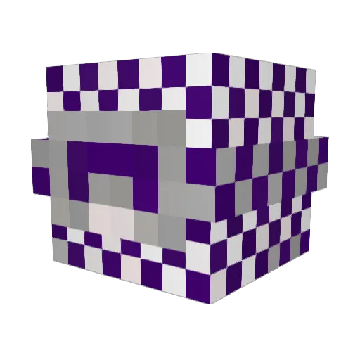 Tr_00_Don Minecraft avatar head, 3D render