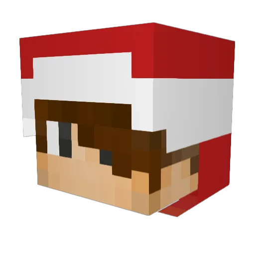Tr_omerRG Minecraft avatar head, 3D render