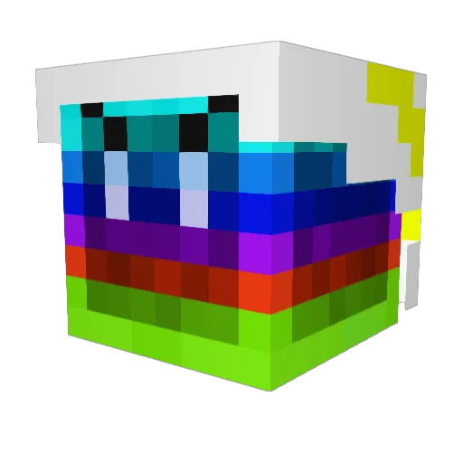 TraSaFla1214 Minecraft avatar head, 3D render