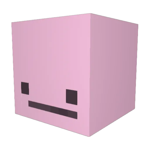 Tra_C Minecraft avatar head, 3D render