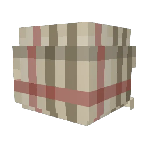 Traaba Minecraft avatar head, 3D render