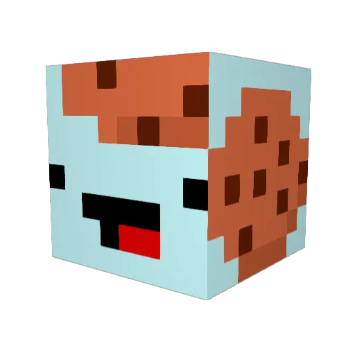 Trabe_ Minecraft avatar head, 3D render