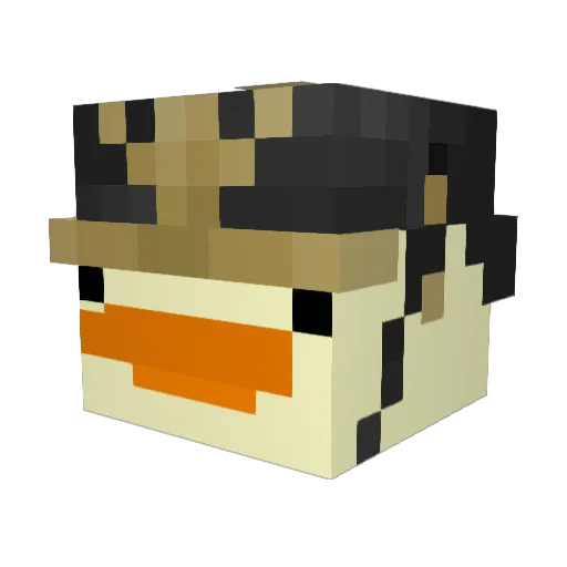 TraceMonoid Minecraft avatar head, 3D render