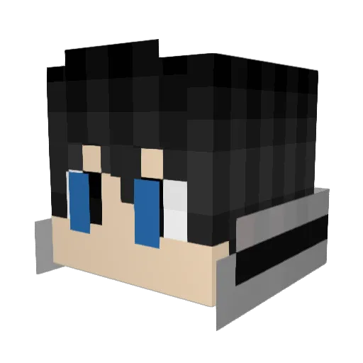 TraceNow Minecraft avatar head, 3D render