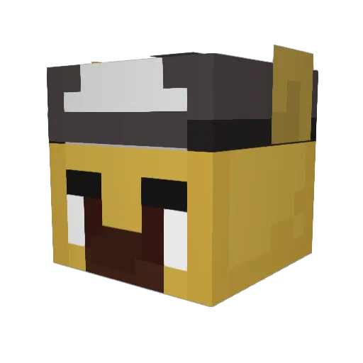 TraceTheDingo Minecraft avatar head, 3D render