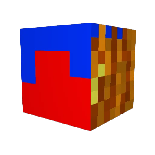 Tracker03 Minecraft avatar head, 3D render