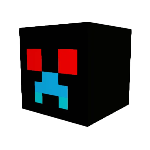 Tracker6678 Minecraft avatar head, 3D render