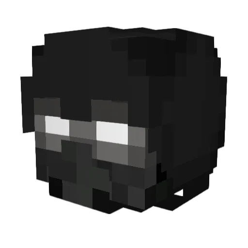 Trackss Minecraft avatar head, 3D render