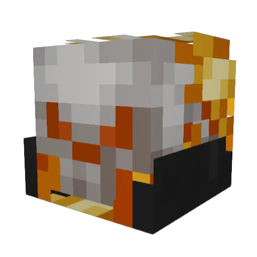 TractorTippin Minecraft avatar head, 3D render