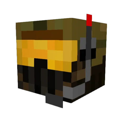 Tractorpull Minecraft avatar head, 3D render
