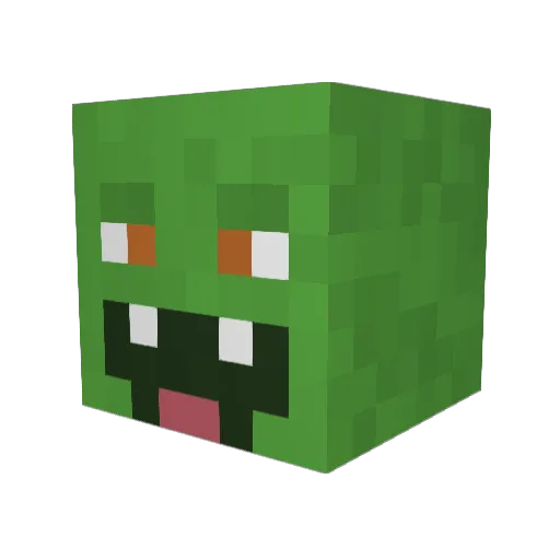 Trad_Wife Minecraft avatar head, 3D render